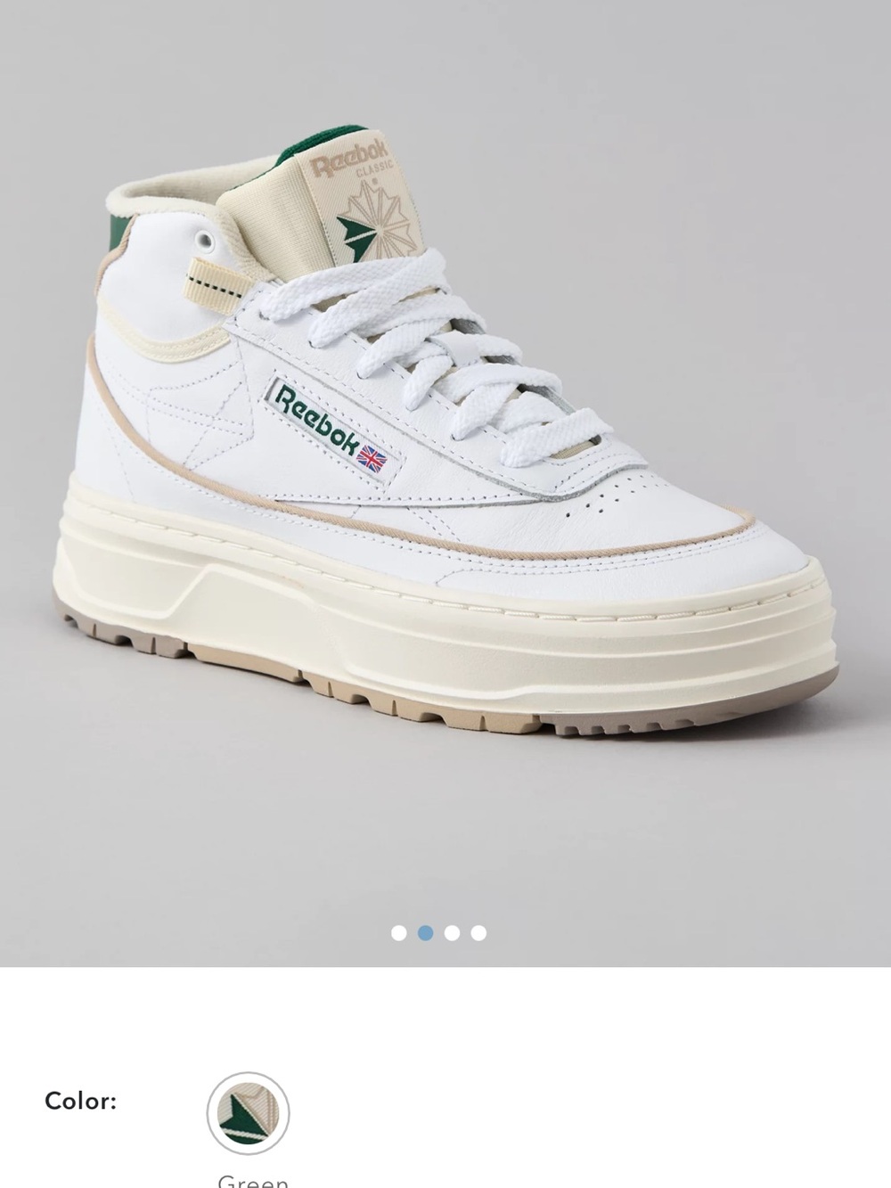 Reebok Women's Club C Double Geo Hi Heritage Sneaker